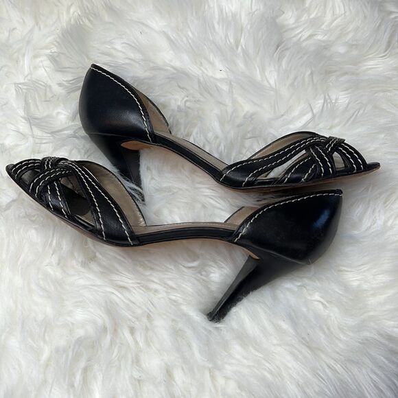 Arturo Chiang leather open peep toe heel - Picture 5 of 6